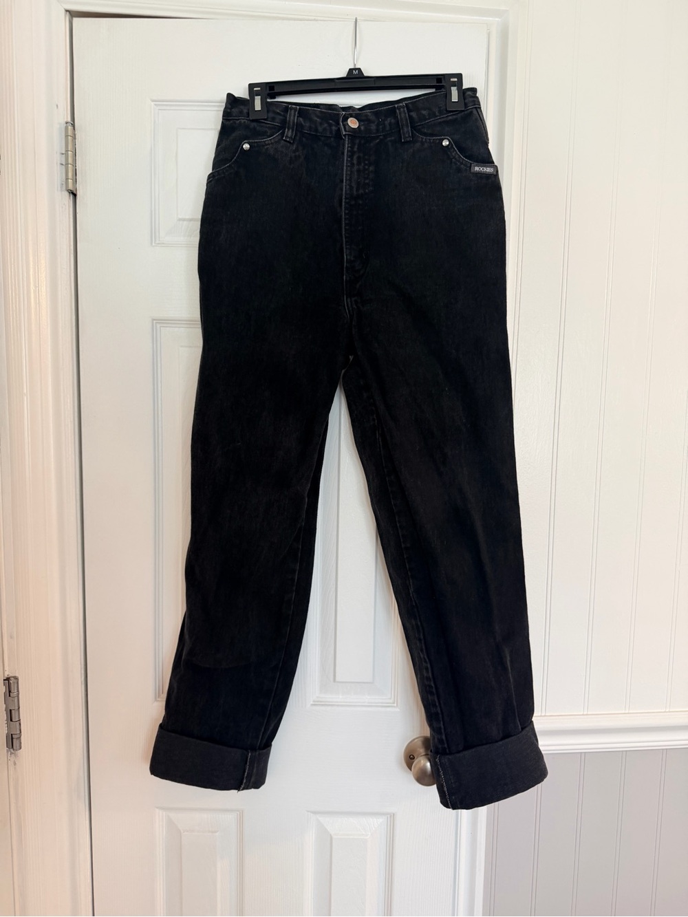 Vintage Rockies Women's Straight Leg Black Jeans